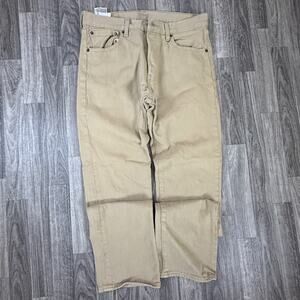 Levi’s 501 Khaki Straight Leg Button-Fly Jeans W32 L34 Classic Vintage Style